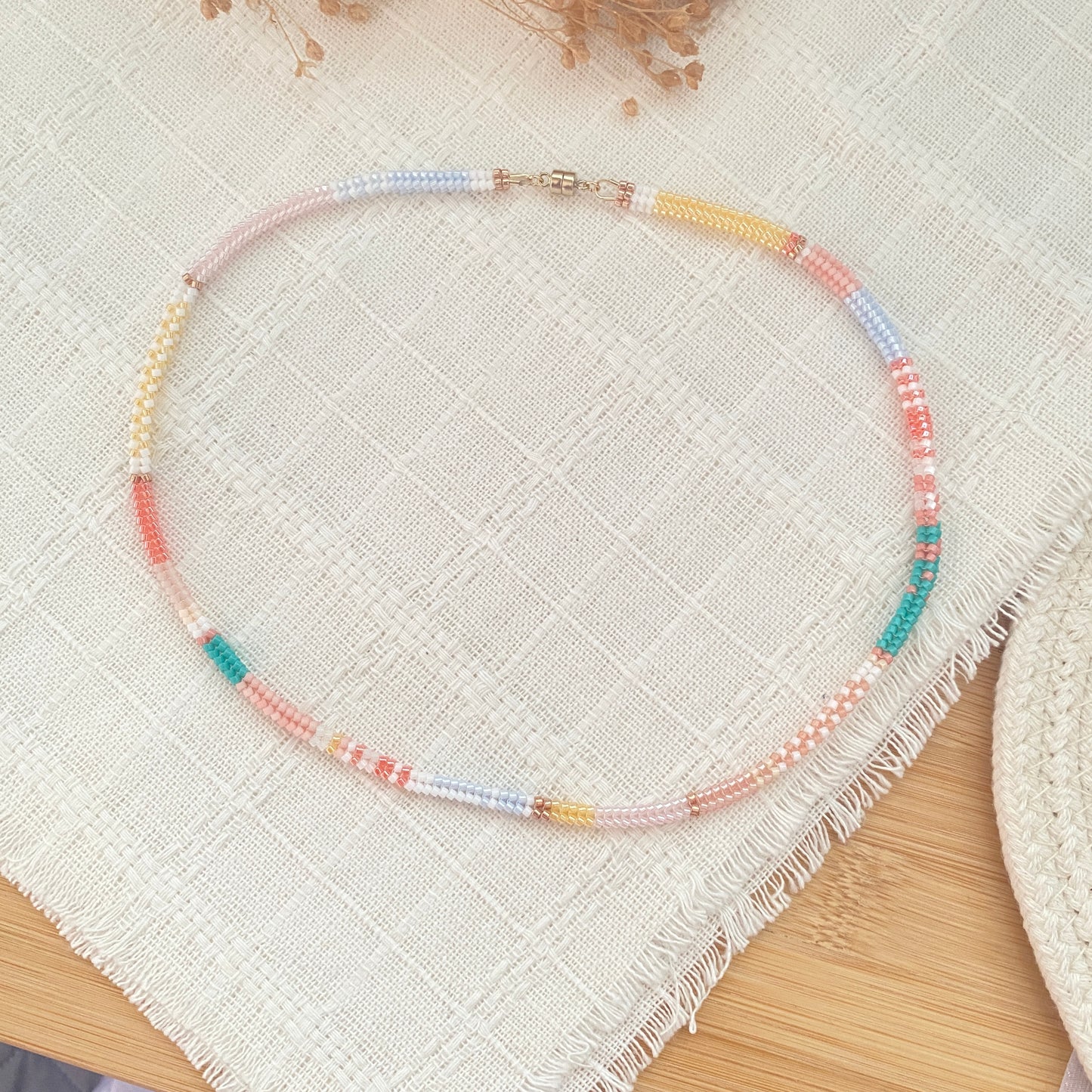 Happy Spring Herringbone Necklace