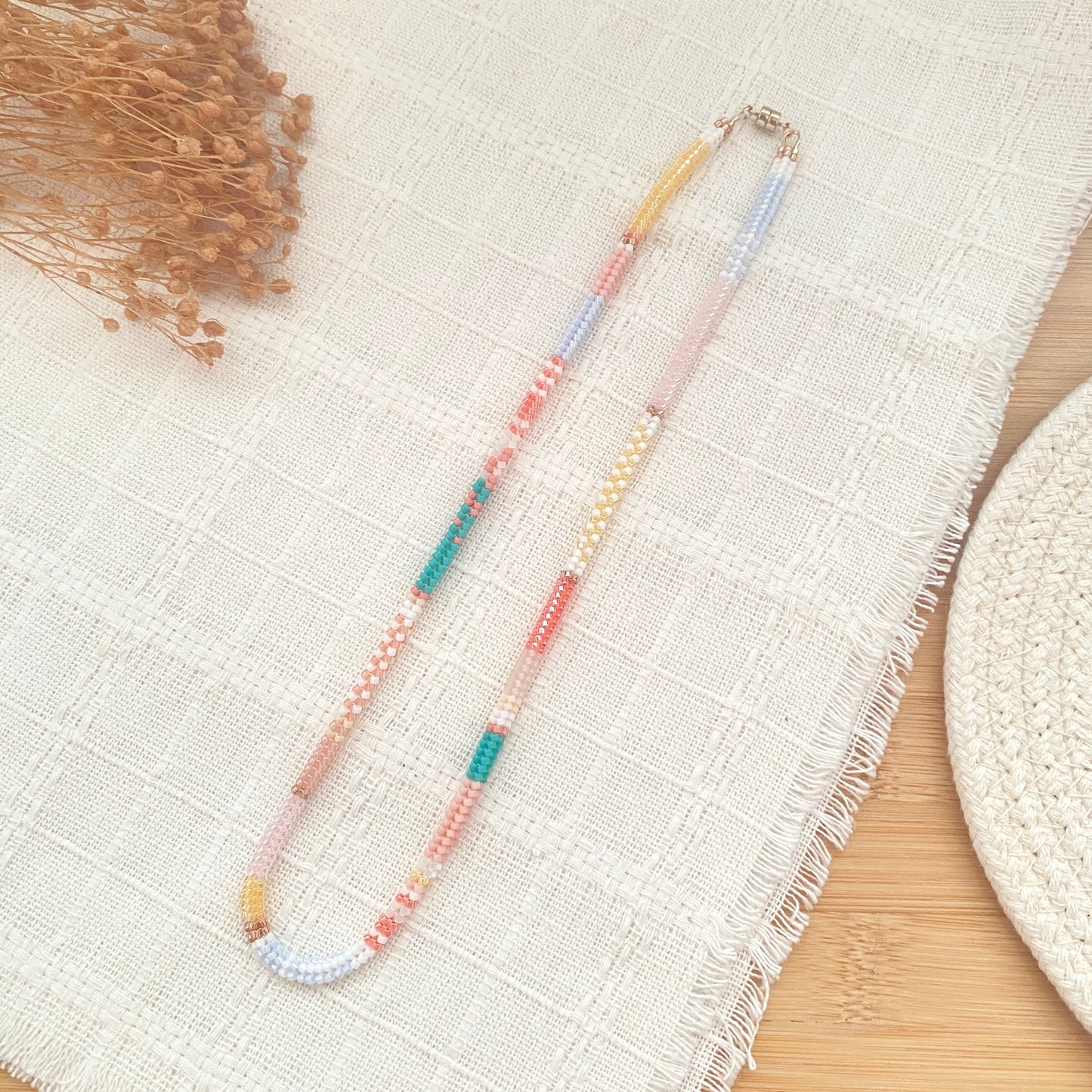 Happy Spring Herringbone Necklace