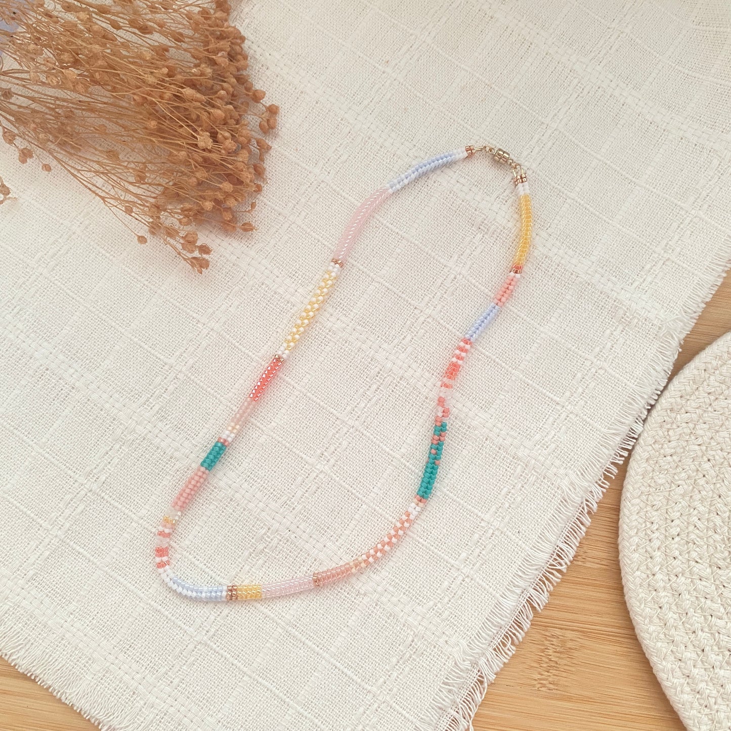 Happy Spring Herringbone Necklace