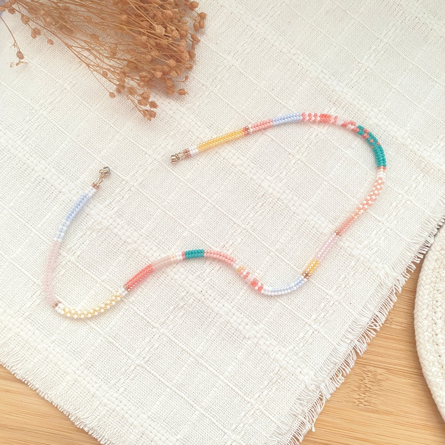 Happy Spring Herringbone Necklace