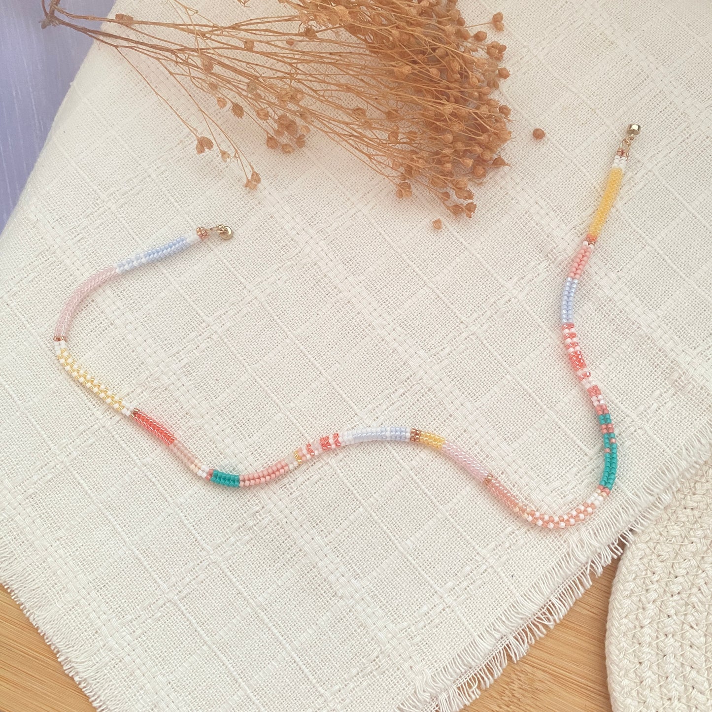 Happy Spring Herringbone Necklace
