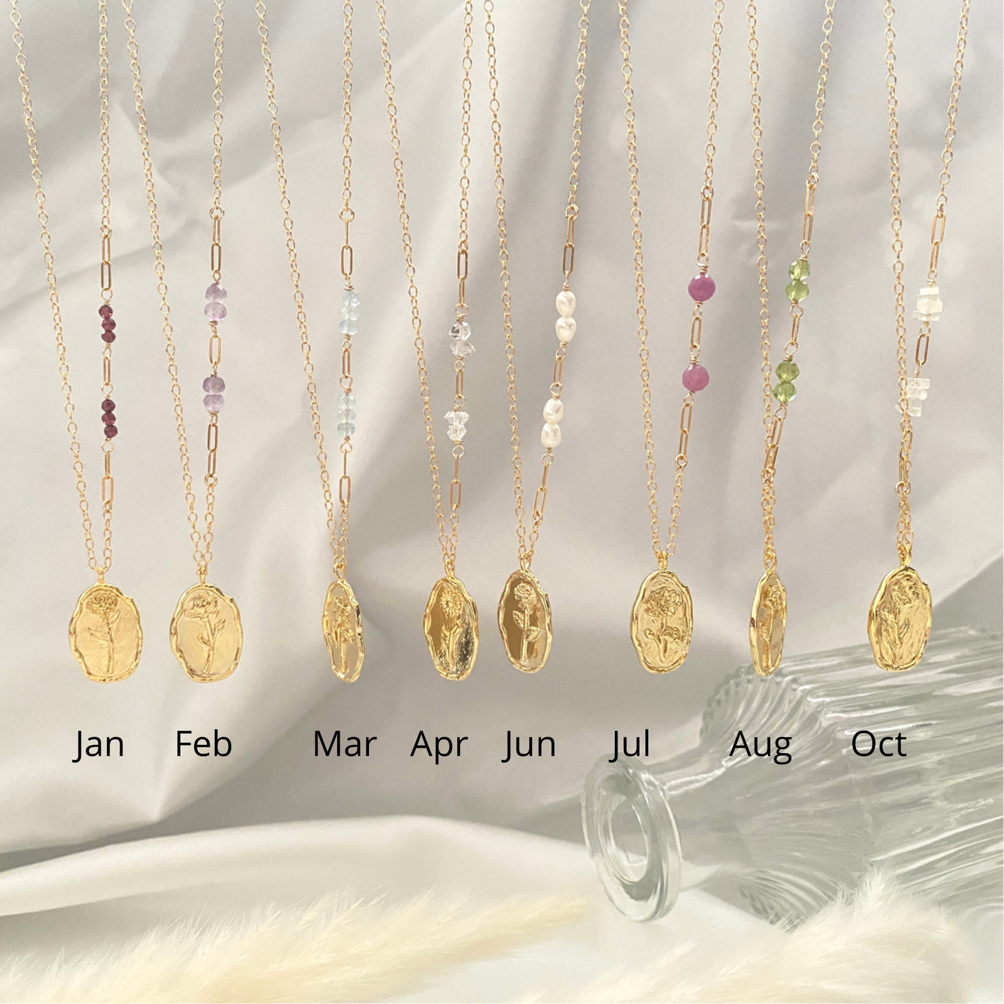 Birth month necklace