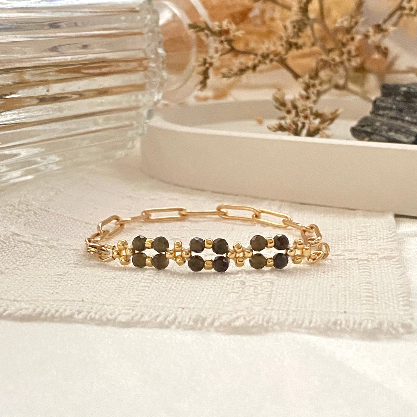 Gold & Black Bracelet