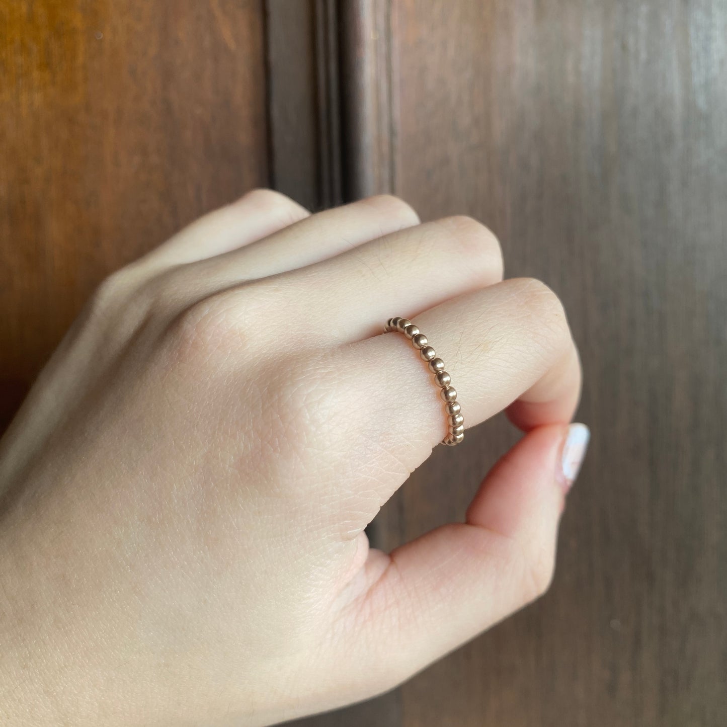 Swarovski Pearl Ring (Bronze)