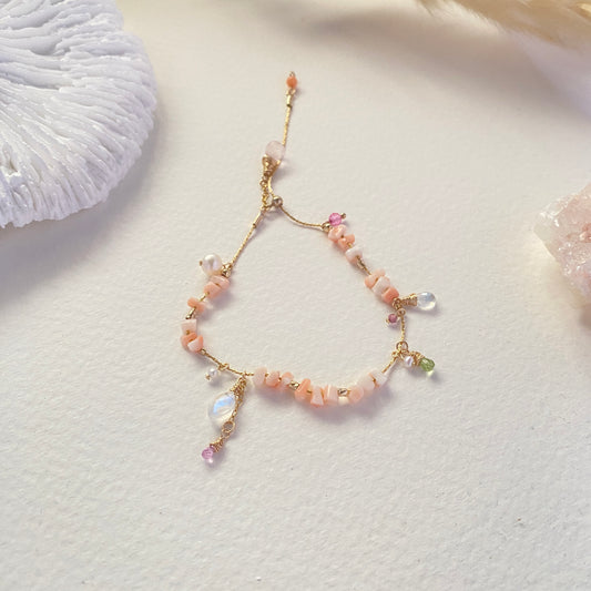 Coral Slider Bracelet