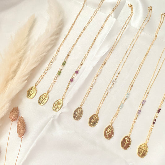 Birth month necklace