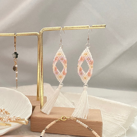 Floral Marquise Diamond Earring