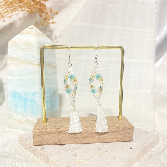 Floral Marquise Diamond Earring