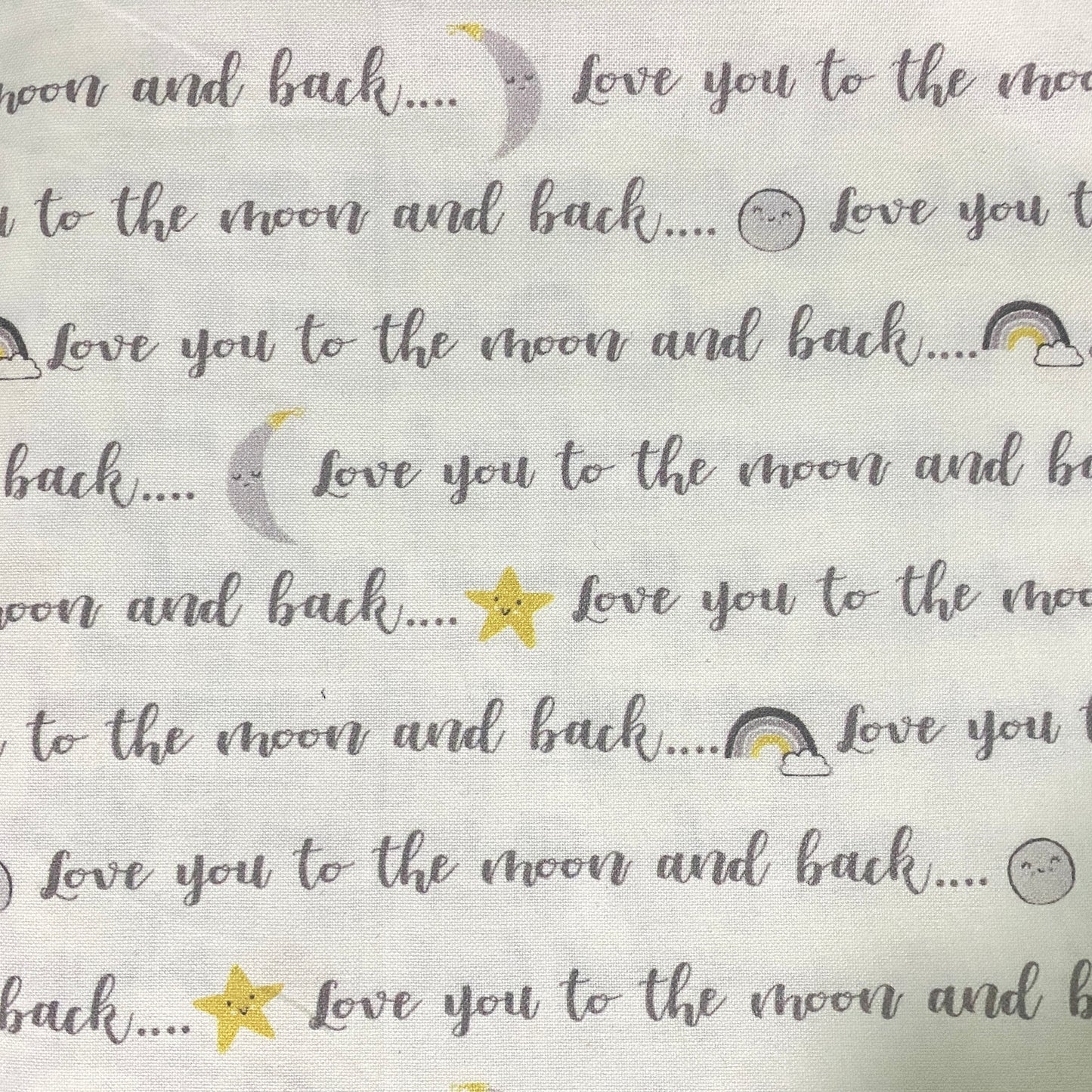 #14 Love you to the moon and back Cloth