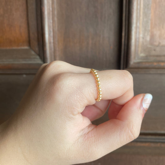 Swarovski Pearl Ring (Lt Gold)