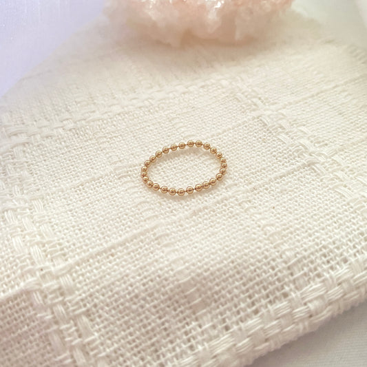 14K Gold-filled Beady Ring